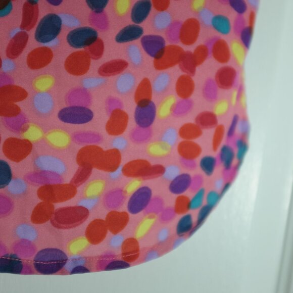 Apollo girl's pink artistic confettis blouse size 10 or 12 - Picture 4 of 6